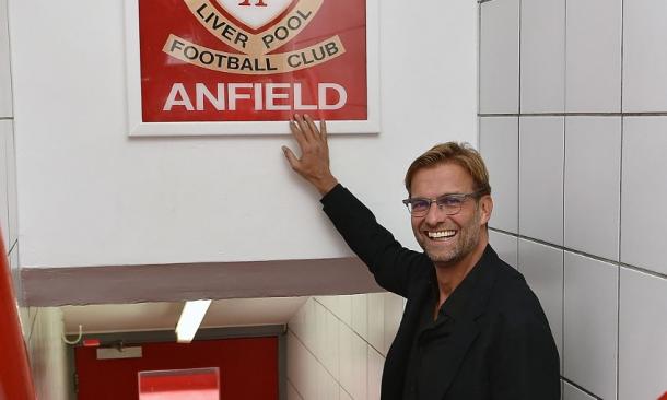Jürgen Klopp, antes de salir al terreno de juego de Anfield | Foto: Liverpool FC