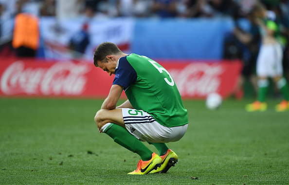 Evans was left disappointed despite a superb defensive display. | Image credit: Charles McQuillan/Getty Images