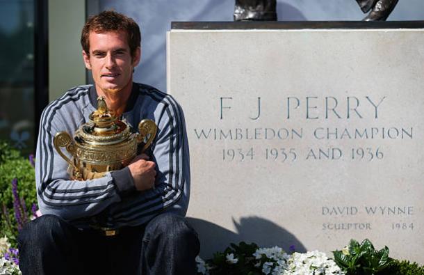 Andy Murray after his first Wimbledon triumph in 2013 (Getty/Julian Finney)