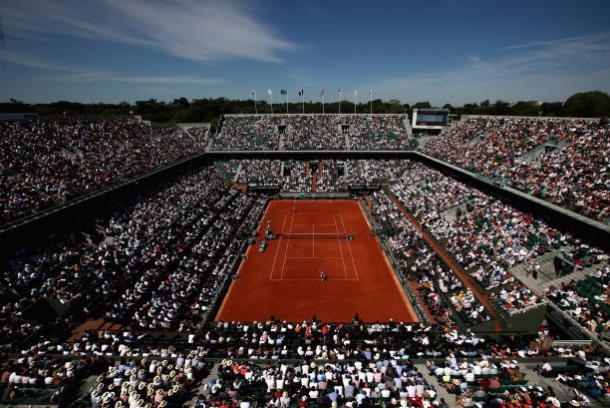 Court Philippe Chatrier will host the French Open final between Jelena Ostapenko and S imona Halep on Saturday (Getty/Julian Finney)