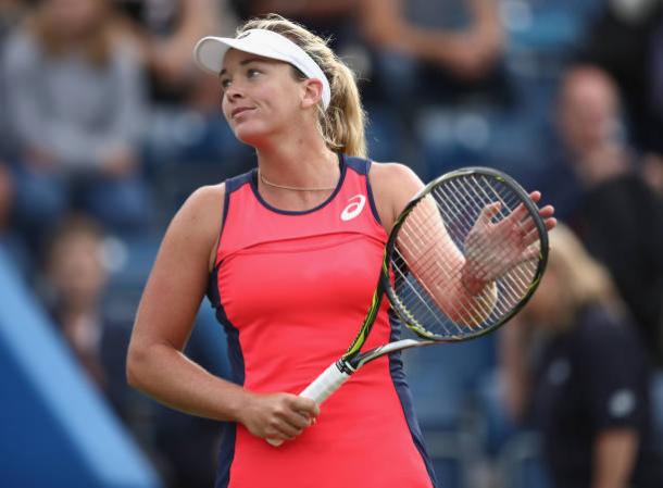 Coco Vandeweghe celebrates her impressive victory (Getty/Julian Finney)