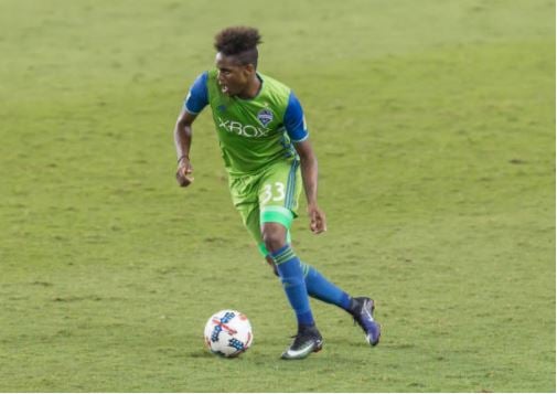 Joevin Jones in action against the Houston Dynamo | Source: Leslie Plaza Johnson/Icon Sportswire via Getty Images