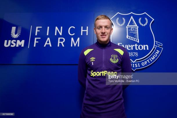 Pickford was brought in for an estimated £25m. Source - Getty Images.