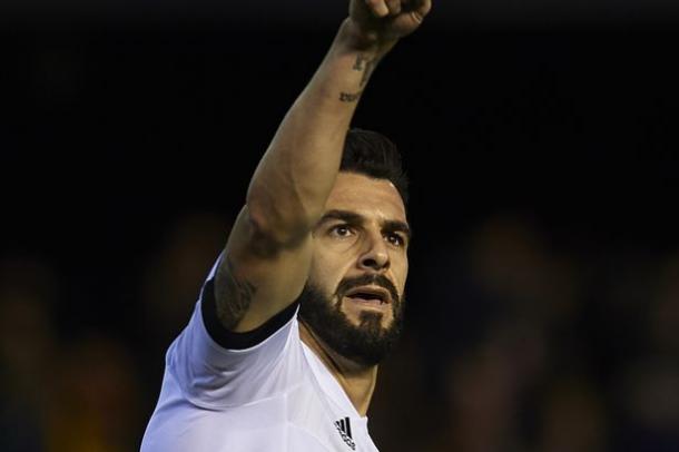 Above: Middlesbrough target Alvaro Negredo in action for Valencia | Photo: Gazette Live 