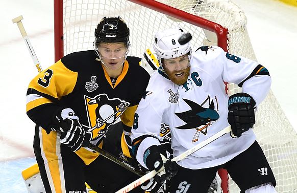 Joe Pavelski will be a player to watch during game three of the 2016 Stanley Cup Playoffs | Matt Kincaid - Getty Images
