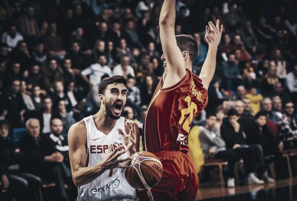 Jaime Fernández ante Montenegro / Foto: FIBA