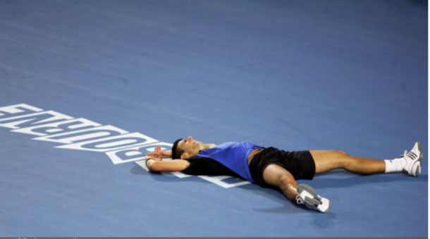 Djokovic broke the run of the Big Two by winning the 2008 Australian Open. Credit: James Knowler/Getty Images