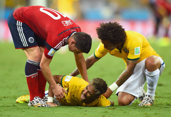 Neymar tras su lesión | Foto: Jamie McDonald - Getty Images