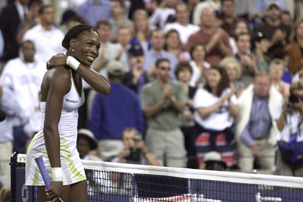 Williams after winning her second US Open title in 2001 (Getty/Jamie Squire)