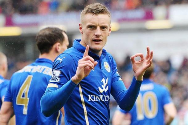 Vardy's rise up the English football pyramid has epitomised Leicester's season | Photo: Reuters
