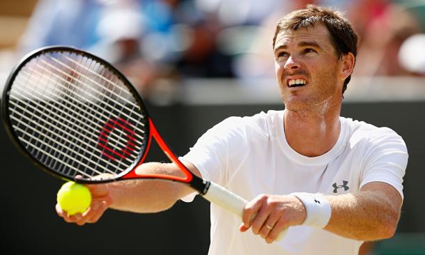Jamie Murray in action (Source: The Guardian) 