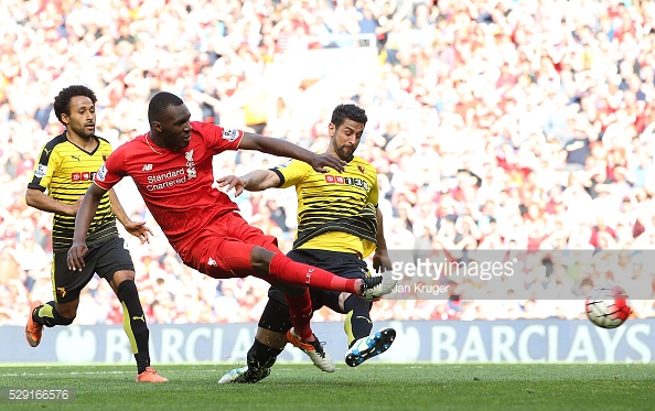 Benteke sent a season at Liverpool, and previously spent three season with Aston Villa 