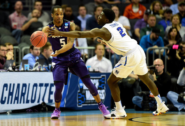 Khyri Thomas of Creighton playing defense. Photo Credit: Jared C. Tilton of Getty Images