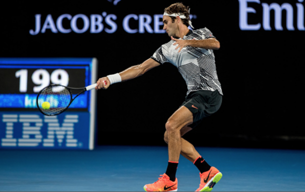 Roger Federer seeks his 18th major title on Sunday night, which would put him four above Nadal, who currently sits at 14. Credit: Jason Heidrich/Icon Sportswire via Getty Images