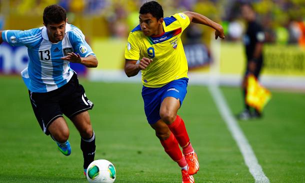 Montero will hope to impress with his country to earn a look-in with his club. (Photo: Jose Jacome/EPA)