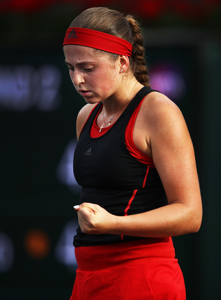Jelena Ostapenko would be pleased with her terrific performance today although there are still rooms for improvement | Photo: Adam Pretty/Getty Images North America