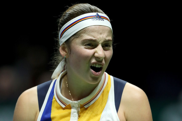 Jelena Ostapenko had a poor WTA Finals debut, but managed to end 2017 with a win over Pliskova | Photo: Matthew Stockman/Getty Images AsiaPac