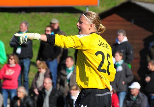 Katja Schroffenegger in action while with Jena.