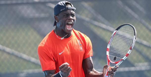 Jarmere Jenkins competing for the University of Virginia in collegiate tennis a few years ago. | Photo: University of Virginia Athletics