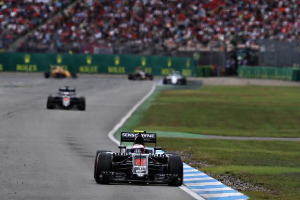 Jenson Button durante el Gran Premio de Alemania | Fuente: Getty Images