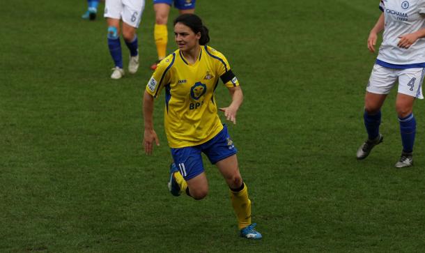 Sigsworth in action earlier this season. | Image credit: Doncaster Rovers Belles