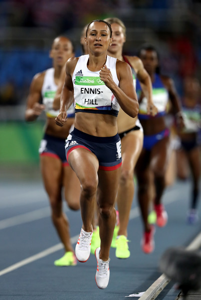 Ennis-Hill won the 800 meters, but the margin wasn't big enough for her to repeat as heptathlon champion/Photo: Alexander Hassenstein/Getty Images