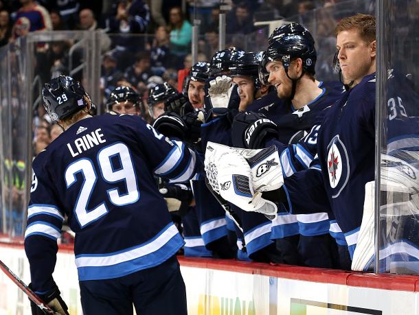 The 2017/18 Winnipeg Jets are surprising some people this season, and Patrik Laine is one reason why. (Photo: Jonathan Kozub/NHLI via Getty Images