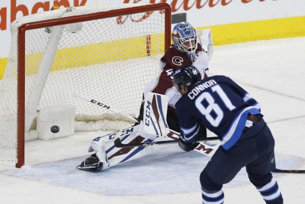 Winnipeg Jets completely smoked the Colorado Av's 6-1 on February 16, 2018. (Photo: THE CANADIAN PRESS/John Woods)