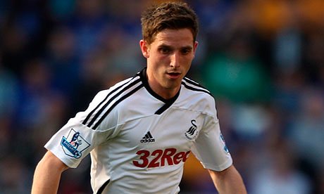 A fresh-faced Joe Allen in action for Swansea. (Photo: Nick Potts/PA)