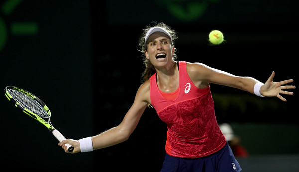 Johanna Konta's forehand would be crucial | Photo: Julian Finney/Getty Images North America