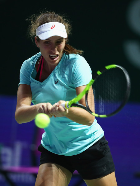 Johanna Konta practicing in Singapore, where she was an alternate | Photo: Clive Brunskill/Getty Images AsiaPac