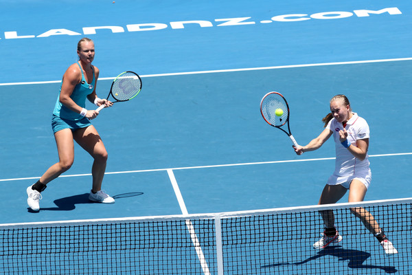 Bertens and Larsson in action at the ASB Classic during the first week of the year | Photo: Phil Walter/Getty Images AsiaPac