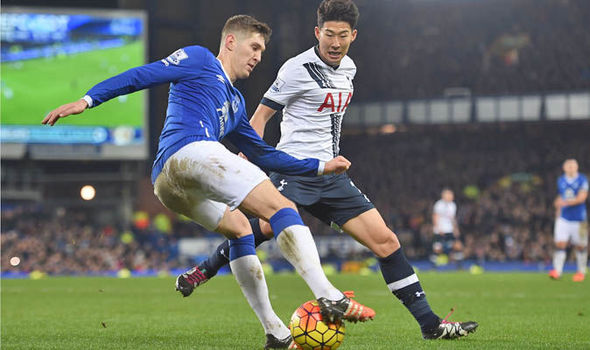 John Stones replicated Cruyff's famous trick versus Spurs to the ire of many Evertonians (photo:getty) 