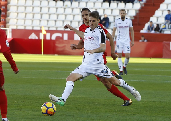 Jon Erice durante un partido | Fotografía: Albacete Balompié