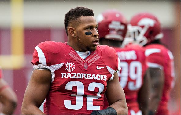 Jonathan Williams during his time with the Arkansas Razorbacks | Wesley Hitt - Getty Images