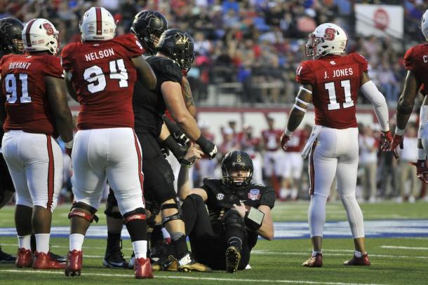 Riding a wave of hype coming off a positive combine showing, N.C. State safety Josh Jones may find himself sneaking into round one | USA Today Sports