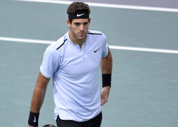 Photo: Aurelien Meunier/Getty Images-Juan Martin Del Potro hampered by left hip injury