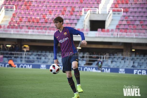 Imagen de Juan Miranda, jugador del Barça B. FOTO: Noelia Déniz