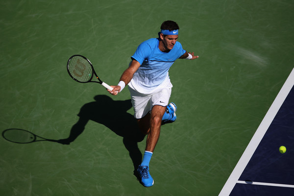 Del Potro in Indian Wells. Photo: Sean M. Haffey/Getty Images