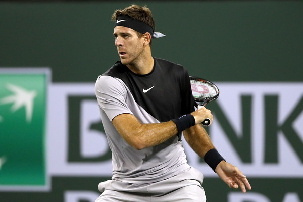 Juan Martin del Potro's forehands were absolutely firing today | Photo: Matthew Stockman/Getty Images North America