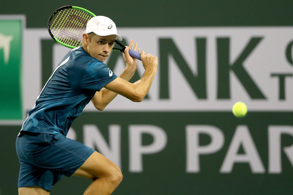 Alex de Minaur never stopped fighting despite the scoreline | Photo: Matthew Stockman/Getty Images North America