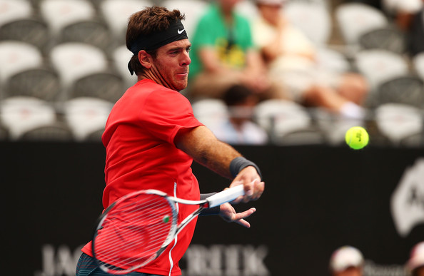 Juan Martin del Potro uses more of an Eastern grip to hit his forehands. | Photo: Mark Nolan/Getty Images AsiaPac