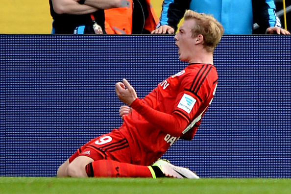 Julian Brandt uma das revelações da equipe e que chegou à seleção principal da Alemanha Foto: Sascha Steinbach/Getty Images