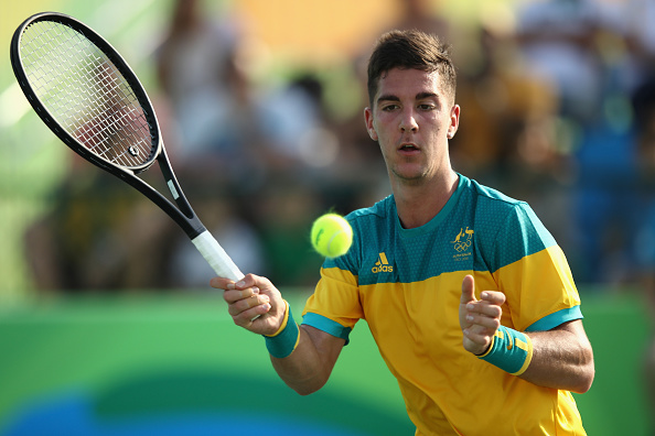 Thanasi Kokkinakis in action during the Olympic Games (Getty/Julian Finney)