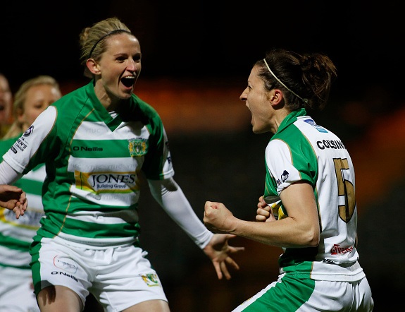 Though more likely to be defending a goal than attacking one, Nicola Cousins has chipped in with four goals for the Lady Glovers this year (credit: Julian Herbert/Getty)