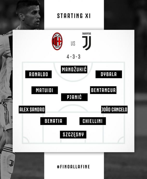 Foto: twitter oficial Juventus.