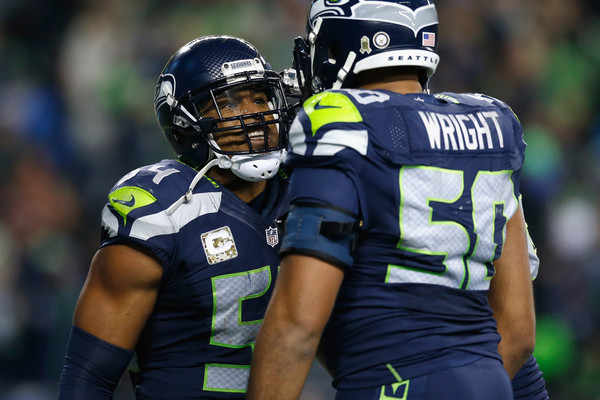 Bobby Wagner and K.J. Wright |(Nov. 14, 2015 - Source: Otto Greule Jr/Getty Images North America|