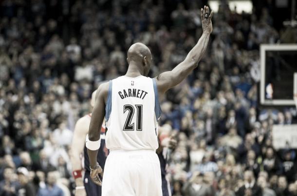 Kevin Garnett ante los Washington Wizards | Foto: fansided.com