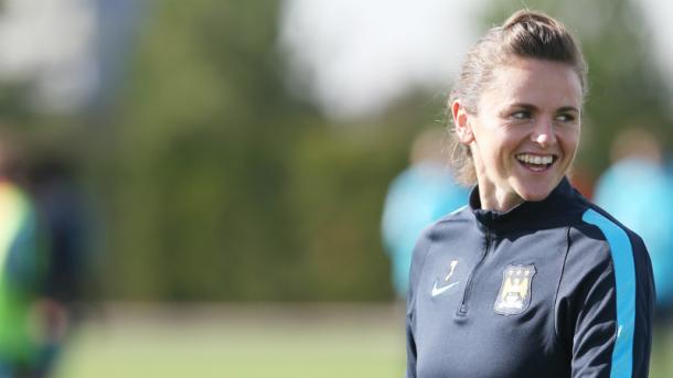 Johnston will be hoping to make a big impact with her new club. | Image credit: Manchester City