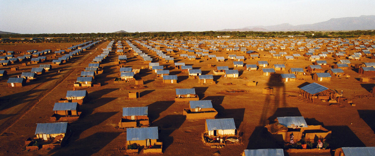   Límite Sudanés, Campamento Kakuma. Una vista general del campo que da refugio a toda la comunidad Bantu: 12. 000 (Foto por Christophe Calais/Corbis via Getty Images) 